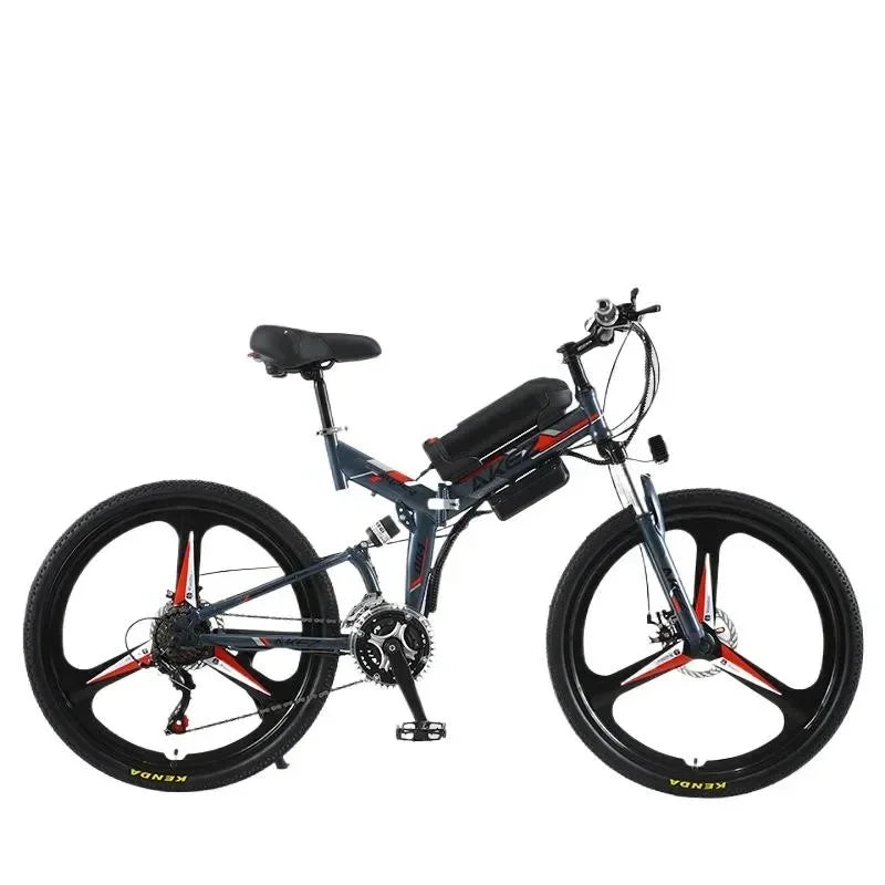 AKEZ Electric bicycle 350w36v10ah battery adult urban commuter Electric Bike 26 Inch Fat Tire snow beach off-road riding e-bike