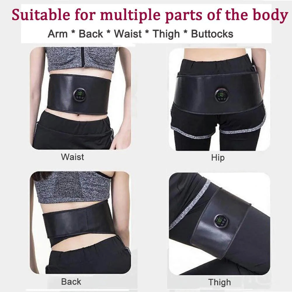 1Set Muscle Stimulation Belt Electric ABS Stimulator Trainer EMS  Abdominal Exerciser Toning Belts Fitness Training Gym Workout