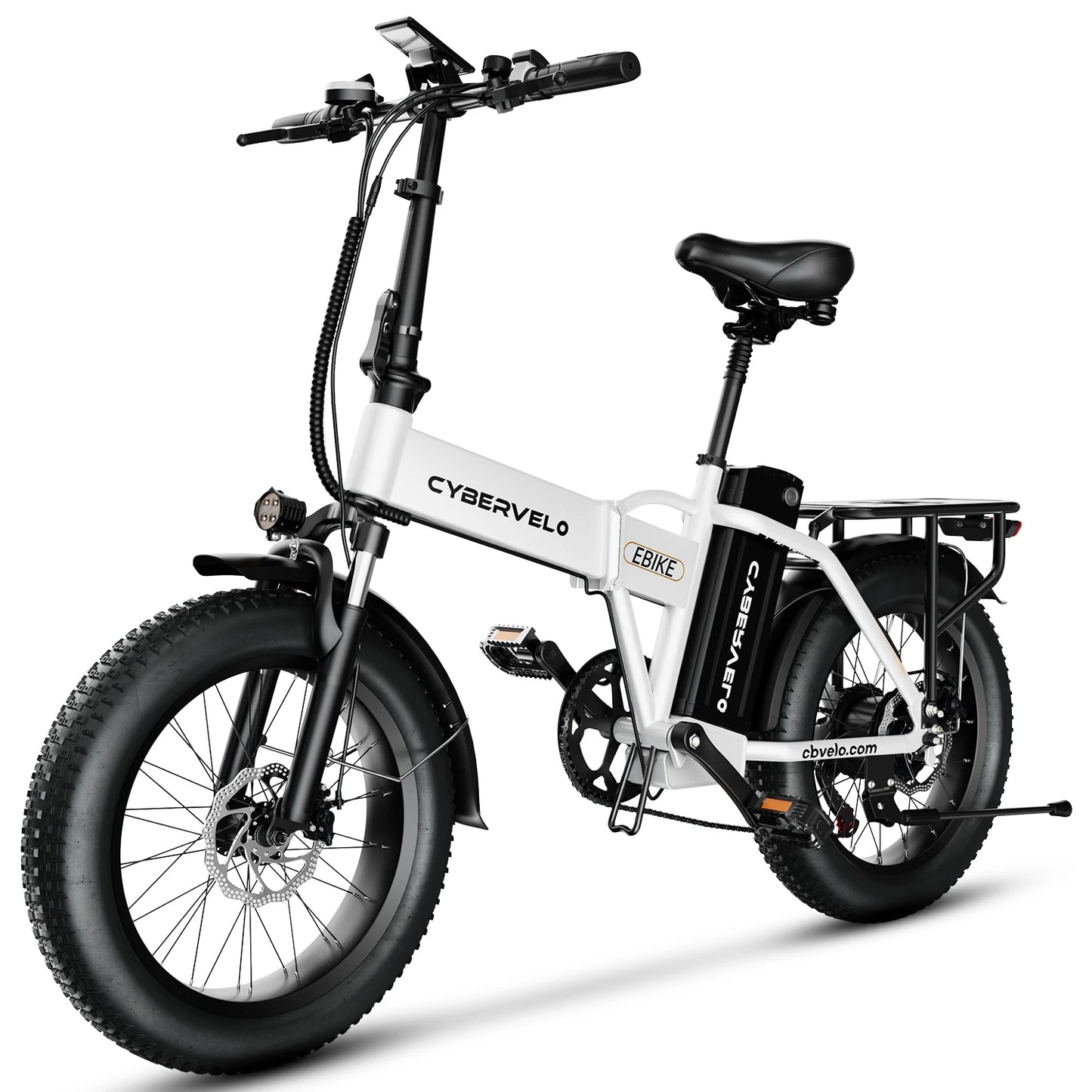 48V 20.8AH Removable Battery EBike,28+MPH,1000W Folding Electric Bike,80 Miles Max Range Electric Bike for Adults, 20" Fat Tire