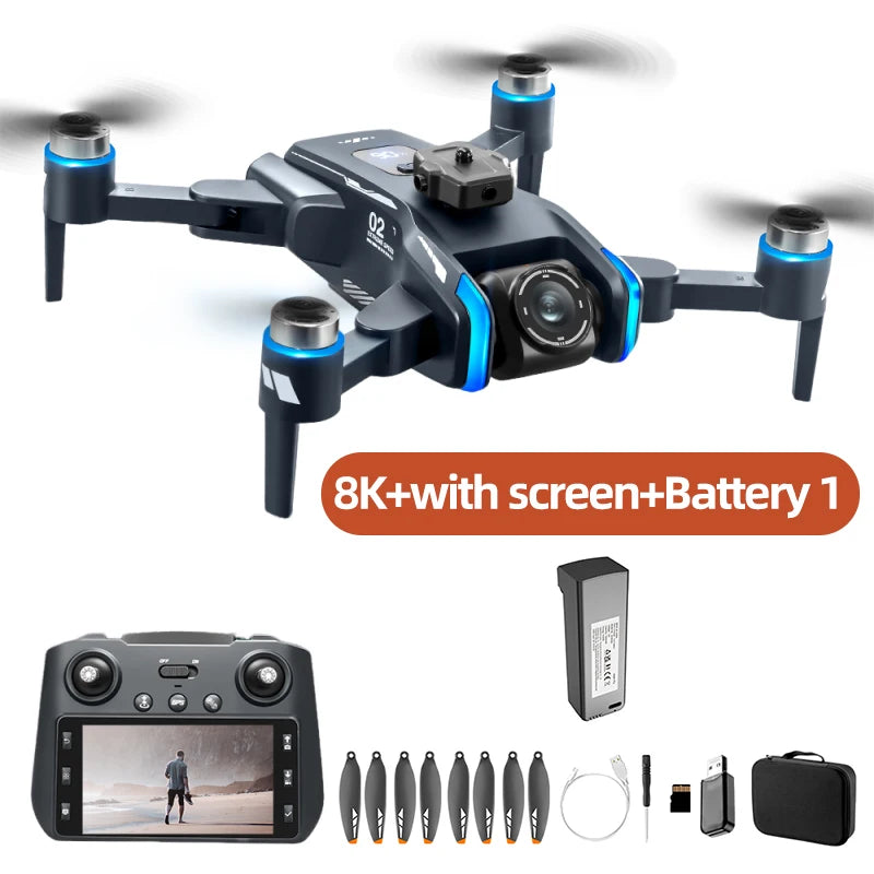 Xiaomi Mijia XT808GPS Screen Display Drone Professional HD Dual Camera 8K Dron Brushless Motor 5G WIFI FPV Foldable RC Quadcopte
