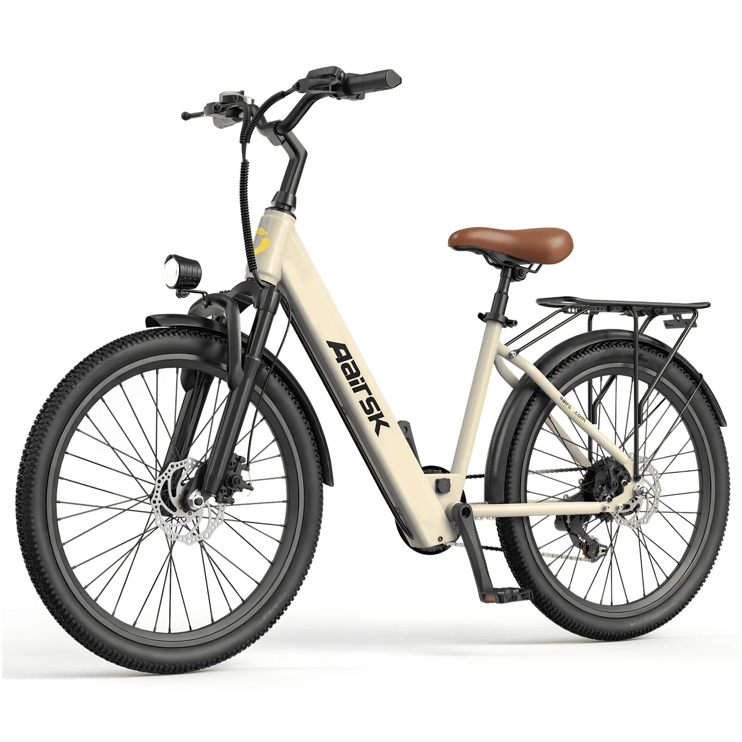 Electric Bike Adults 40Miles 23MPH Commuting Electric Mountain Bike 468Wh Lithium Battery,7-Speed,24" Tire Front Fork Suspensio