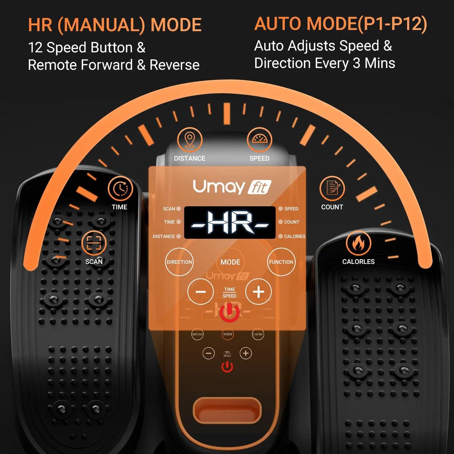 Quiet Portable Under Desk Elliptical for Seniors, Electric Seated Leg Exerciser with Remote – Compact Training Machine