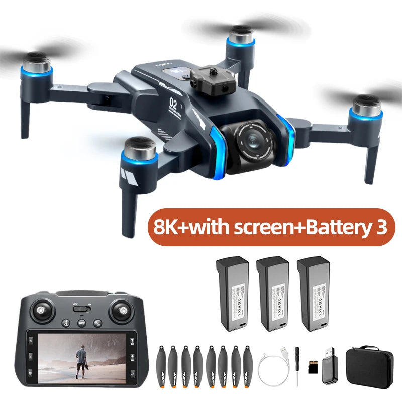 Xiaomi Mijia XT808GPS Screen Display Drone Professional HD Dual Camera 8K Dron Brushless Motor 5G WIFI FPV Foldable RC Quadcopte