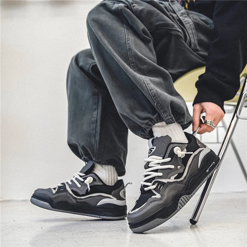 Trendy Skateboard Sneakers Men Original Skate Shoes Fashion Colorful Designer Sneakers Hip Hop Platform Men's Skateboard Shoes