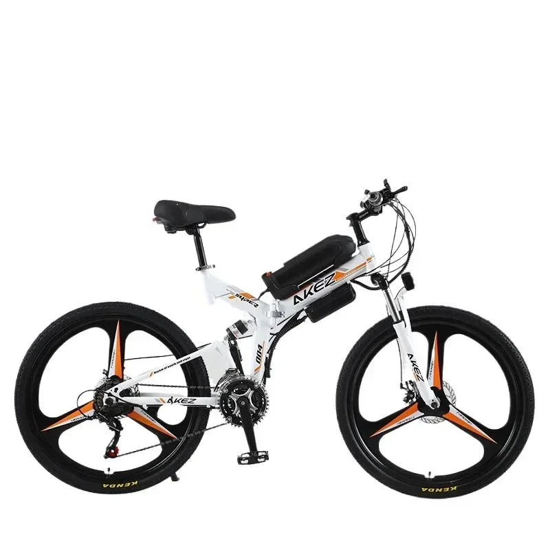 AKEZ Electric bicycle 350w36v10ah battery adult urban commuter Electric Bike 26 Inch Fat Tire snow beach off-road riding e-bike
