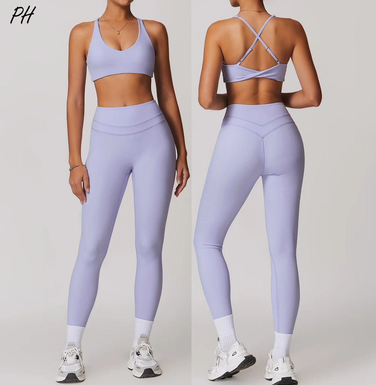 Gym Yoga Set Nude Feeling Comfortable Workout Sets Women Tracksuit Gym Push Up Fitness Running Sportwear Sport Bra Leggings Suit
