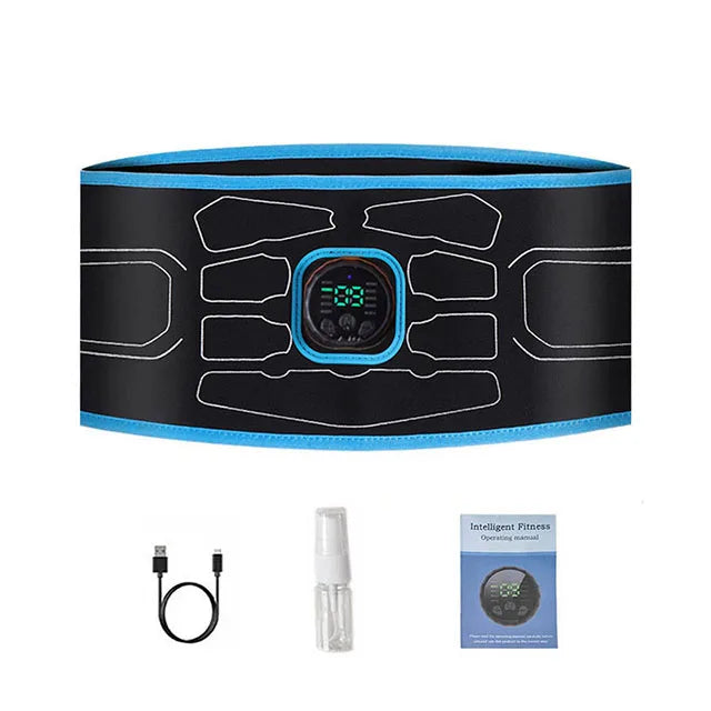 Electric Muscle Stimulation Muscle Toner EMS Abdominal Toning Belt Waist Trainer Slimming Belts Fitness Workout Equiment