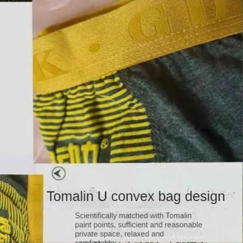 Men's Underwear Magnetic Therapy Function Adult Sexy Cotton Modal Antibacterial Breathable Sweat Absorbing Underwear Flat Boxer